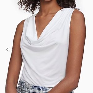 Calvin Klein Cowl Neck Sleeveless Dress Top